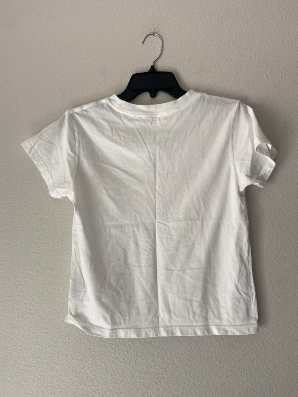 MADHAPPY WHITE SHRUNKEN WHITE LOGO T SHIRT SZ S - Picture 2 of 2